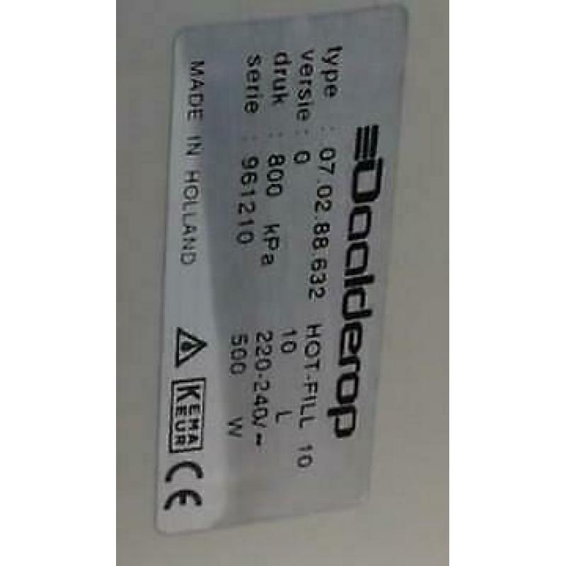 Nette Boiler 10 liter Daalderop