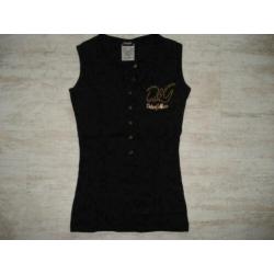 D&G zwarte top met gouden accent maat S