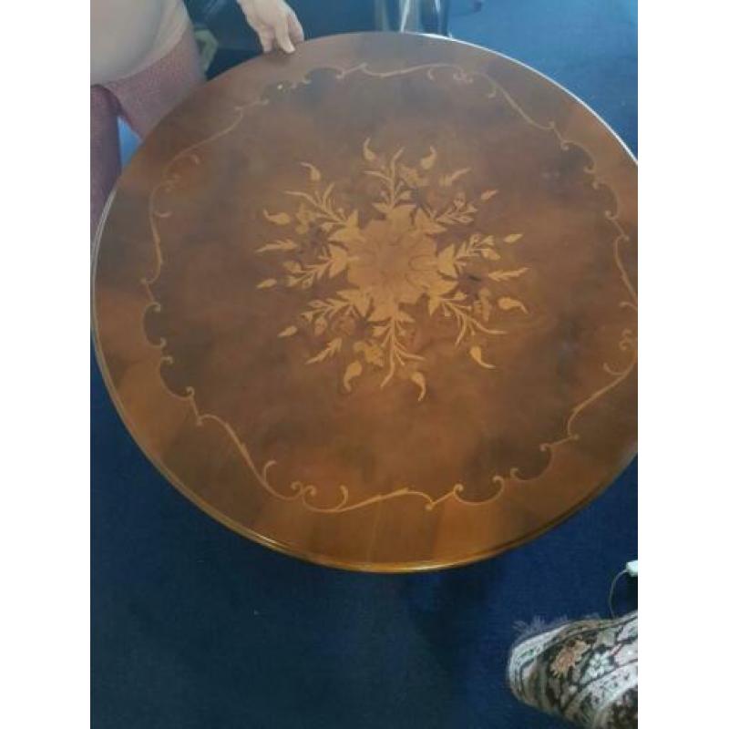 antieke houten salontafel