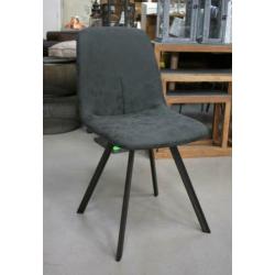 7 leuke hippe grijze eetkamerstoelen leerlook industrieel