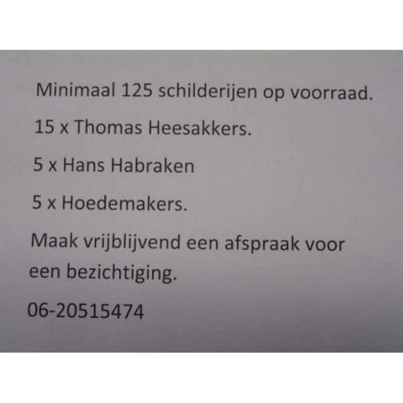 Mooi schilderij koeien aan het water met molen A.J. Temming