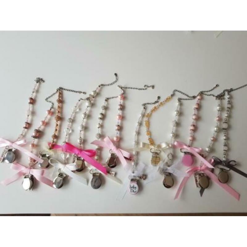 13 Verschillende speenkoorden - geboorte kraam shower cadeau
