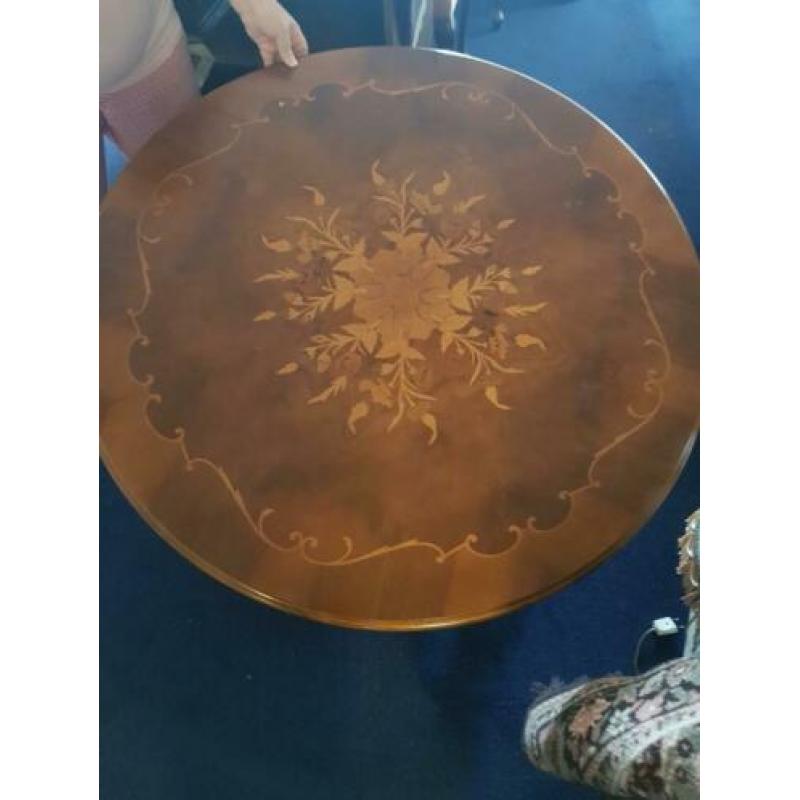 antieke houten salontafel