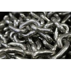 OUTLET Hoogwaardige RVS ketting / ankerketting kortschalmig