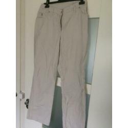 linnen groene zomer broek mt 40 casuel fit