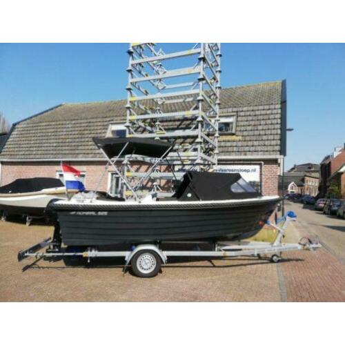 Admiral 525 met Suzuki 20 pk 4 takt en trailer. (bj 2014)