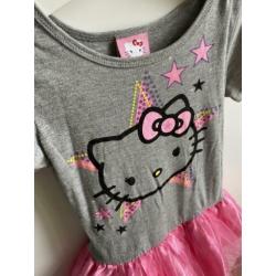 Hallo kitty tule jurkje mt 110/116 zgan