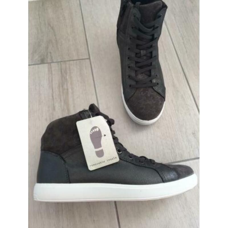 Nieuw NATUFORM ECHT LEER schoenen, sneakers maat 40 grijs
