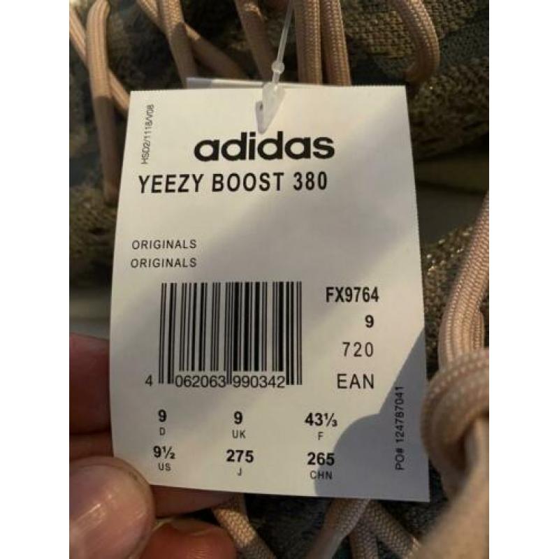 Yeezy boost 380 mist 42 2/3 en 43 1/3