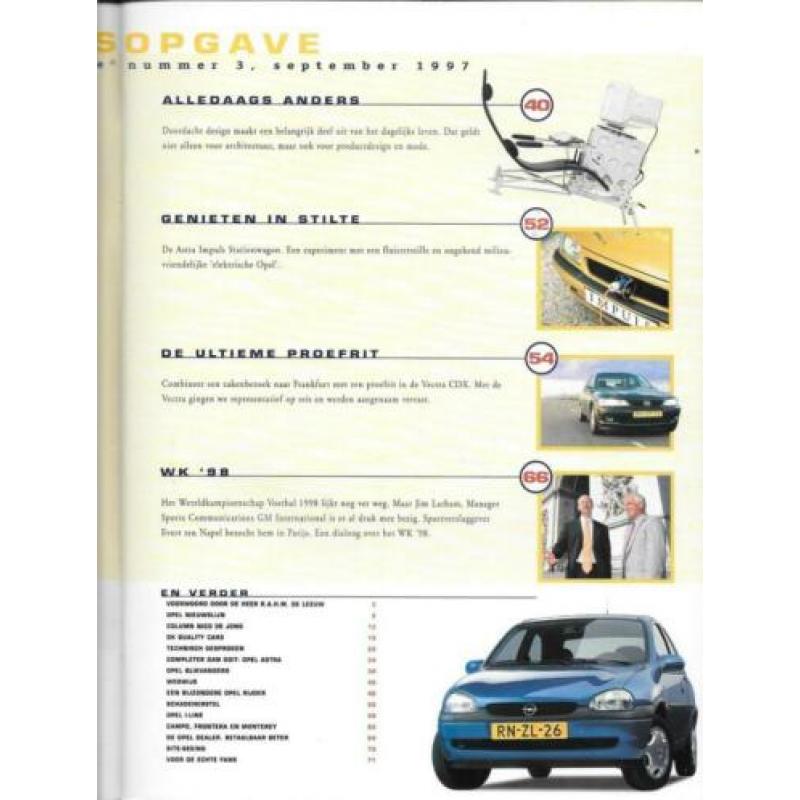 autofolder Opel Magazine nr.3 september 1997