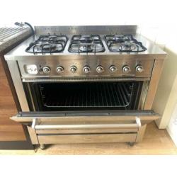 Boretti gasfornuis met elektrische oven