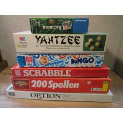 Partij spellen memory yatzee bingo scrabble option