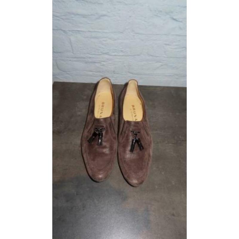 BRUNATE soepele leren schoenen-instappers 38
