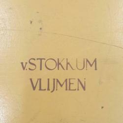 185 x Stokkum bistro tafels, vintage klaptafels hout. 777