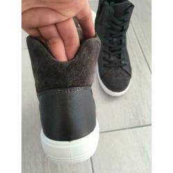 Nieuw NATUFORM ECHT LEER schoenen, sneakers maat 40 grijs