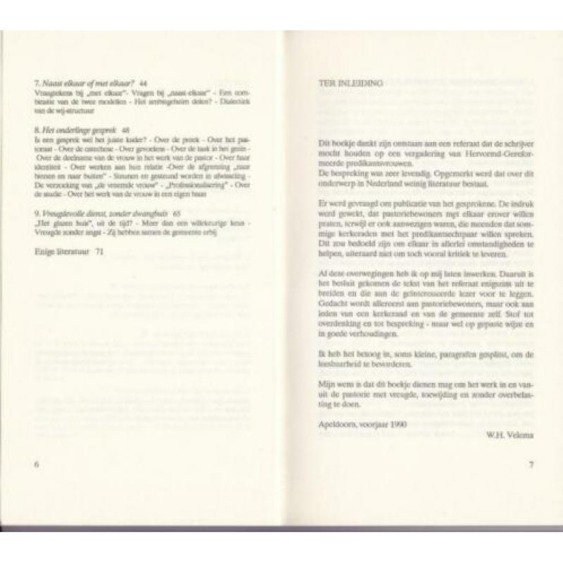 Velema, Dr.W.H. - De pastorie huis van de gemeente?