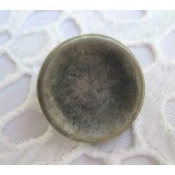 Vintage oude metalen knoop nr M1303 zilver