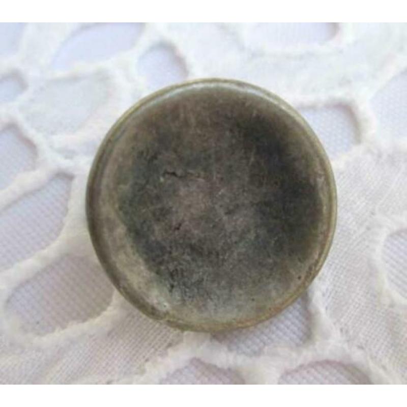 Vintage oude metalen knoop nr M1303 zilver