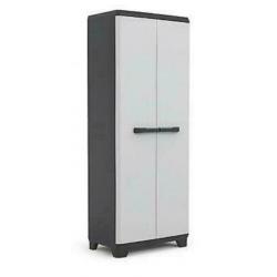 Keter Linear hoge kast voor in tuin/garage (PVC)