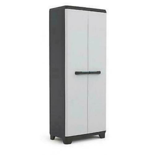 Keter Linear hoge kast voor in tuin/garage (PVC)