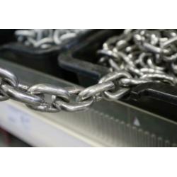 OUTLET Hoogwaardige RVS ketting / ankerketting kortschalmig