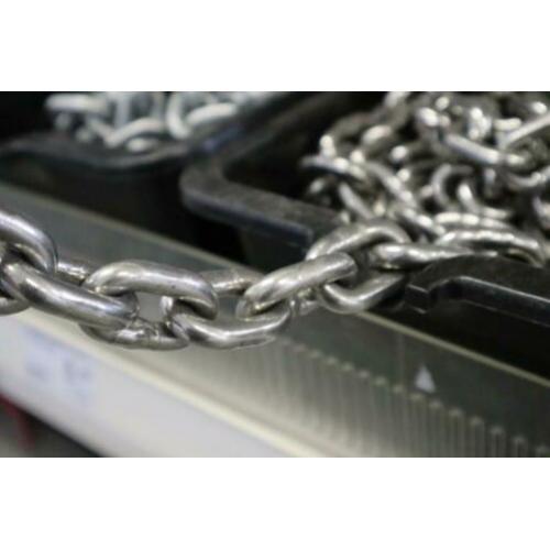 OUTLET Hoogwaardige RVS ketting / ankerketting kortschalmig