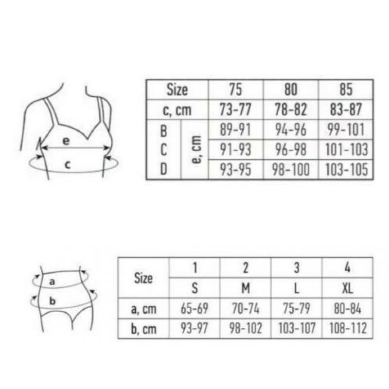 Medische borstvoeding BH en slip S-XL