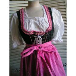 tiroler dirndl jurk schort blouse maat 42 nr MM 1156