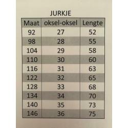 ?? Jurkje met eenhoorn (ook korte mouw mogelijk) maat 116