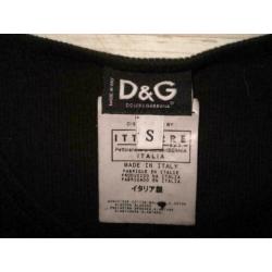 D&G zwarte top met gouden accent maat S
