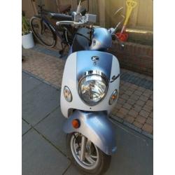 Kymco Sento 4takt 25 km, blauw kenteken