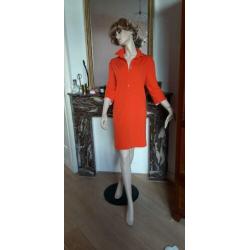 Mooie Oranje jurk van LABEL NICK.mt 42