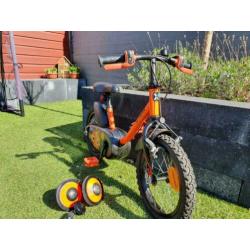 Kinderfiets Decathlon 14 inch Robot incl zijwieltjes