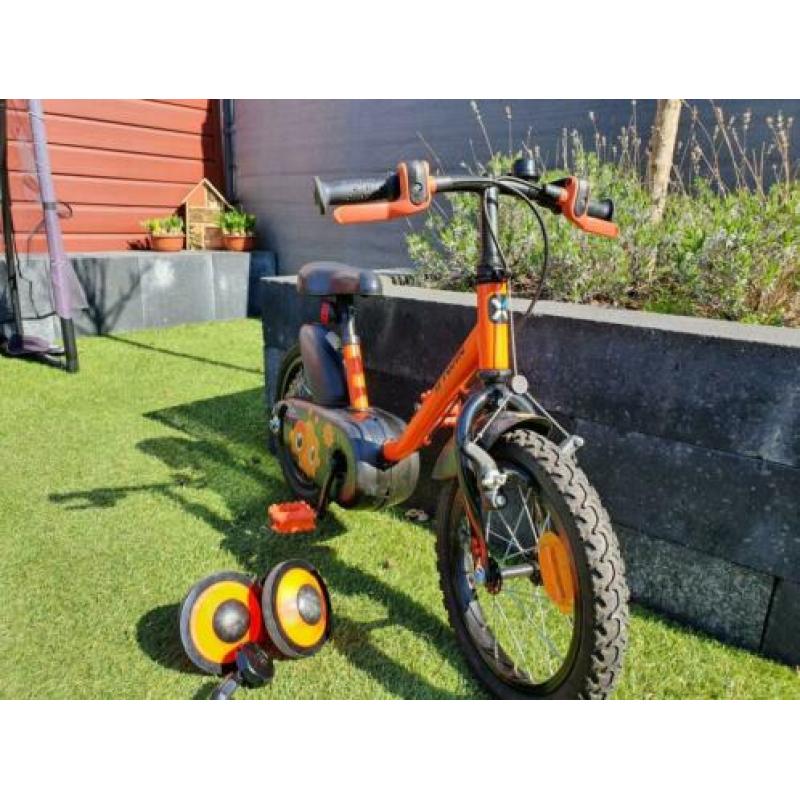 Kinderfiets Decathlon 14 inch Robot incl zijwieltjes