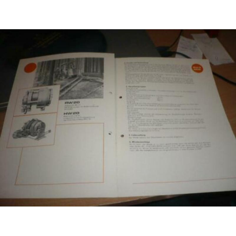 Folder Seilwinden fur die Forstwirtschaft uit 1977