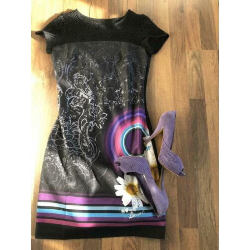 Prachtig jurkje van Desigual met gratis Zara pumps mt 37