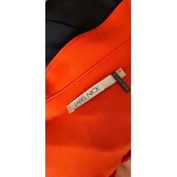 Mooie Oranje jurk van LABEL NICK.mt 42