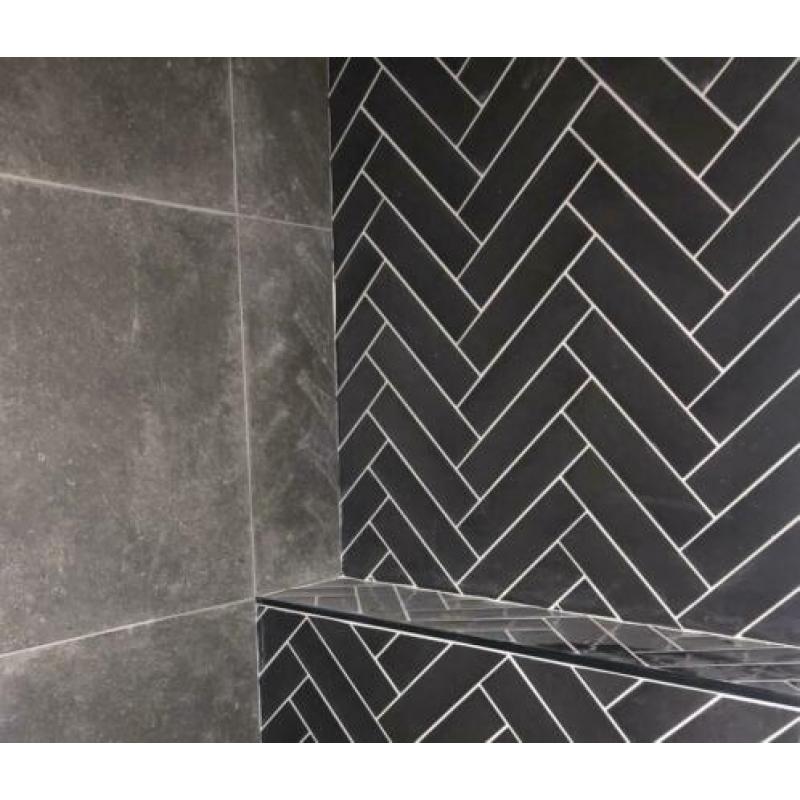 Wandtegels design Quintessenza donkergrijs in doos NIEUW
