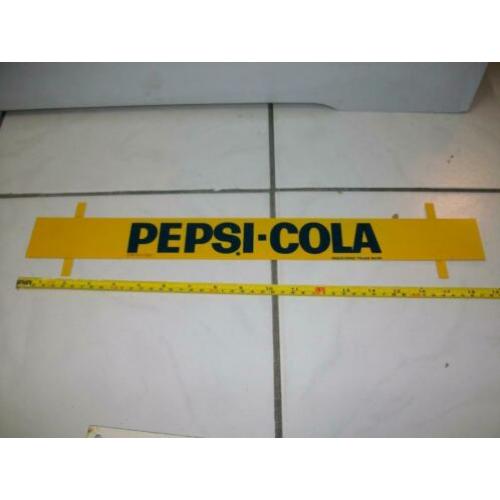 Oud metalen Pepsi Cola reclamebord 1966