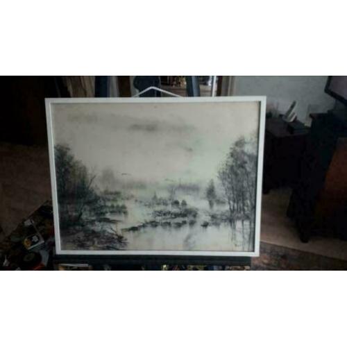 Michel van der Heijden krijttekening tekening Brabant Peel