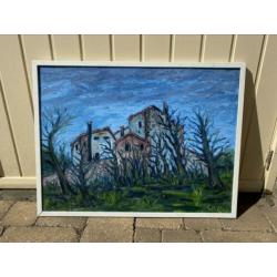 Schilderij gesigneerd Leendert van Lier Cote d'Azure