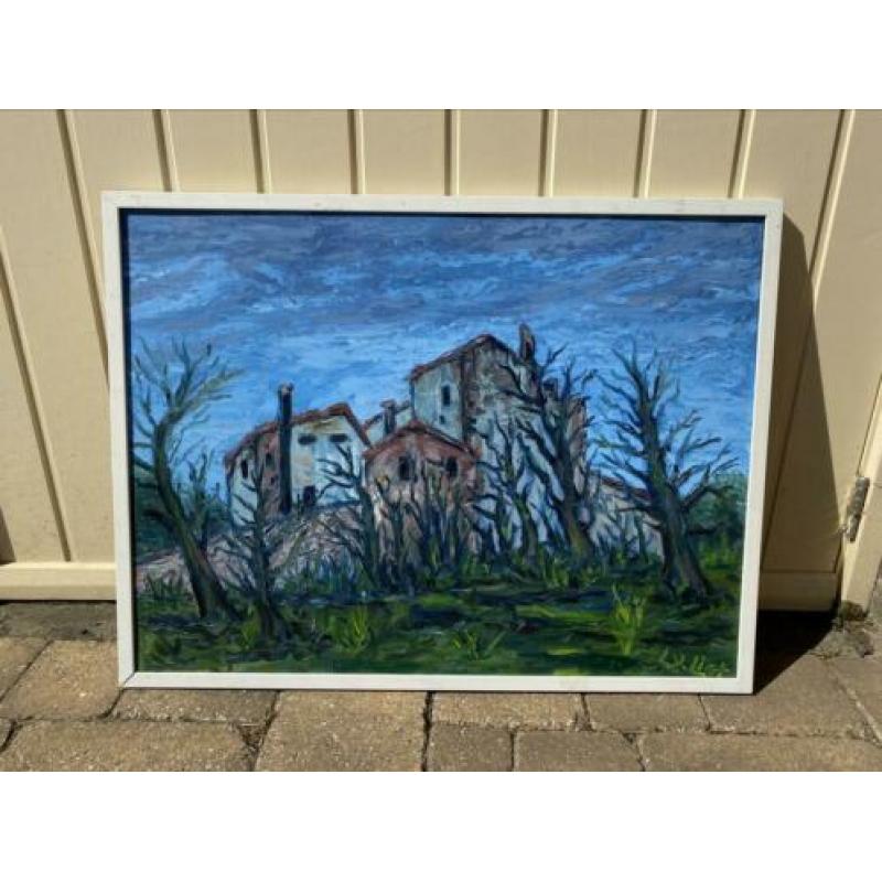 Schilderij gesigneerd Leendert van Lier Cote d'Azure