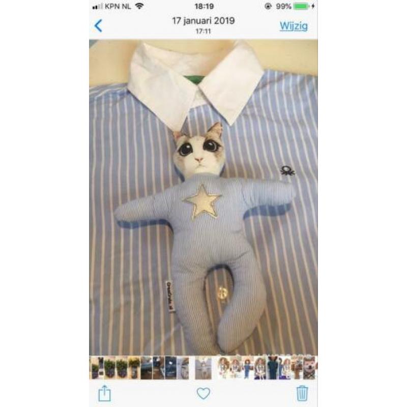 Nw Herinneringsknuffel v mooie kleding na overlijden