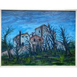 Schilderij gesigneerd Leendert van Lier Cote d'Azure