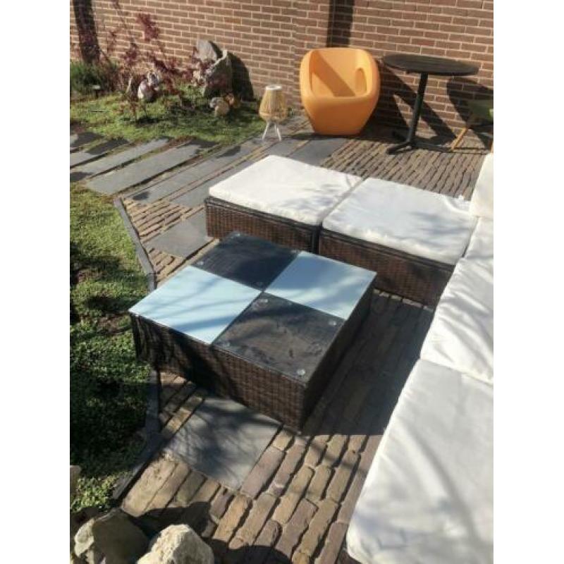 Lounge set met kussens vida xl
