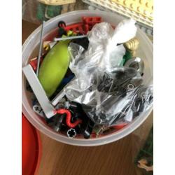 Diverse bouwblokken en decoraties Lego