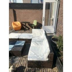 Lounge set met kussens vida xl