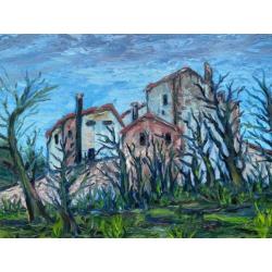 Schilderij gesigneerd Leendert van Lier Cote d'Azure