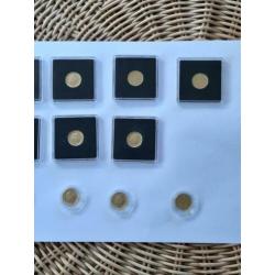 Cent 1980 verguld in capsules 11 stuks