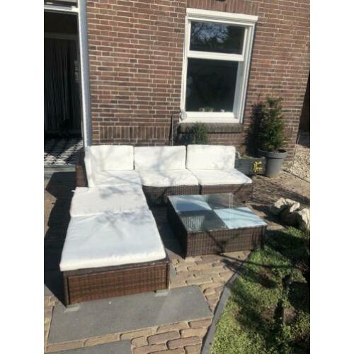 Lounge set met kussens vida xl